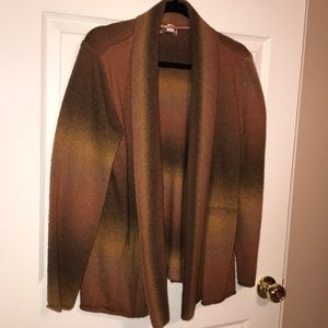 Warm fall-color cardigan-sweater sz 14/16